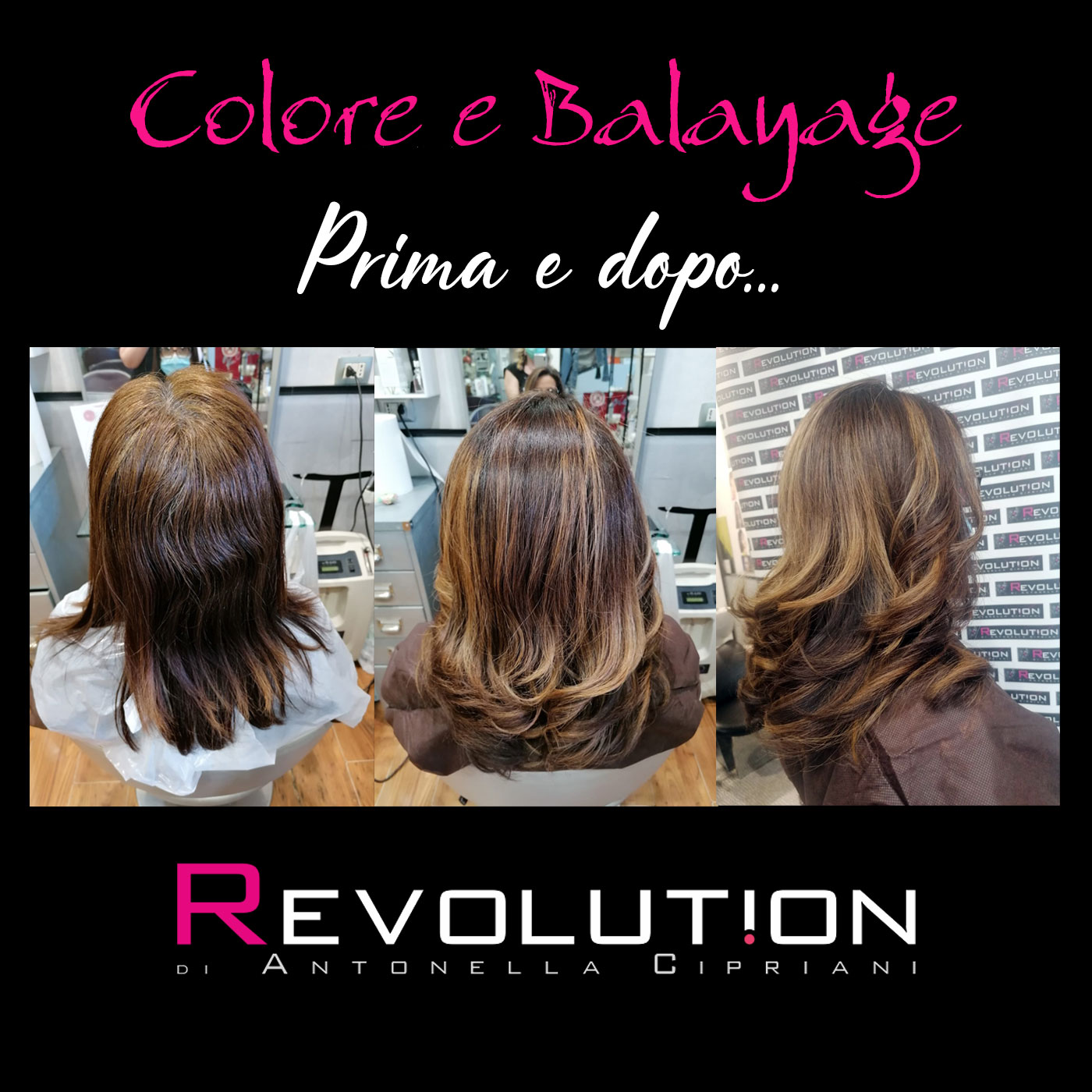 prima e dopo balayage