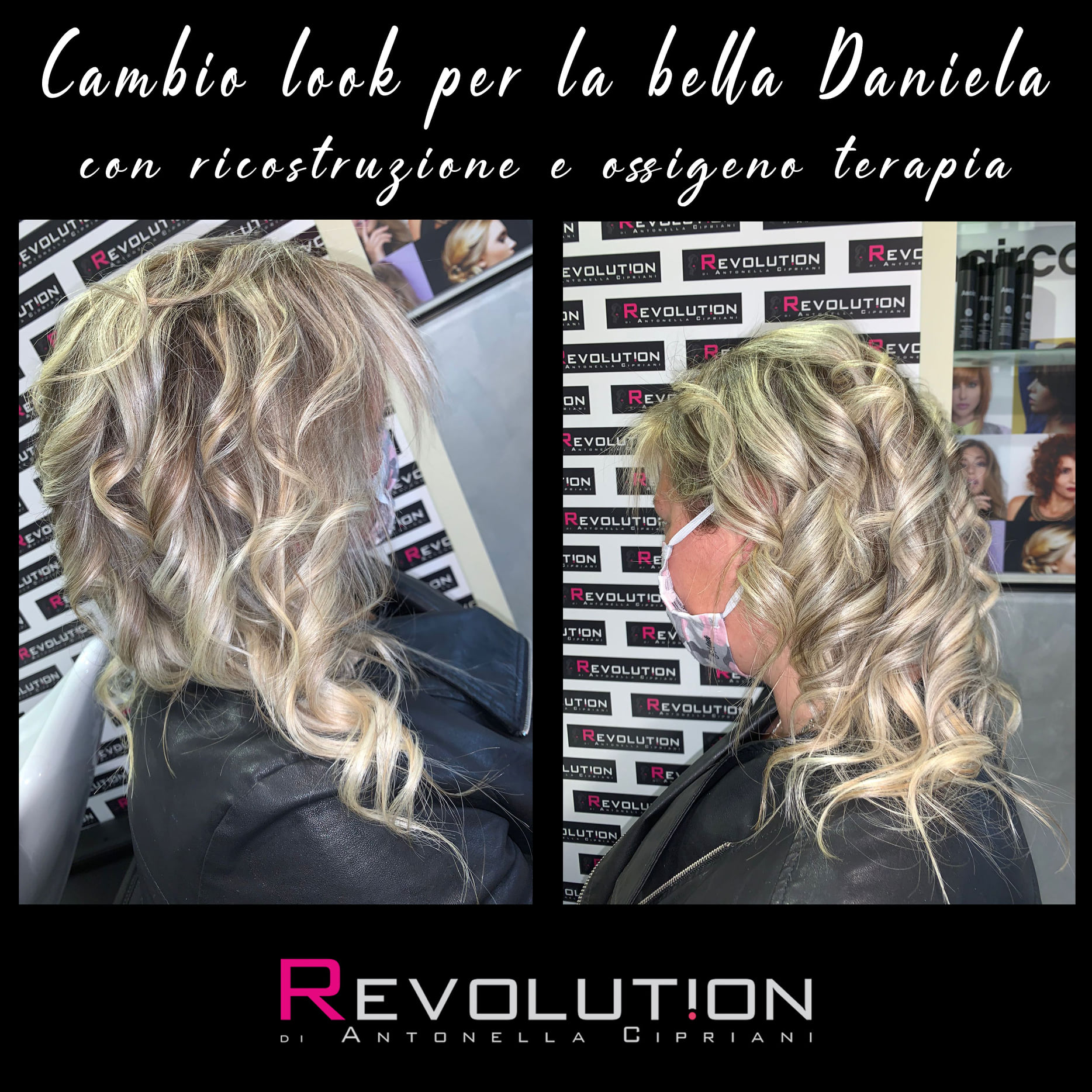 Cambio look per Daniela con ricostruzione ed ossigeno terapia